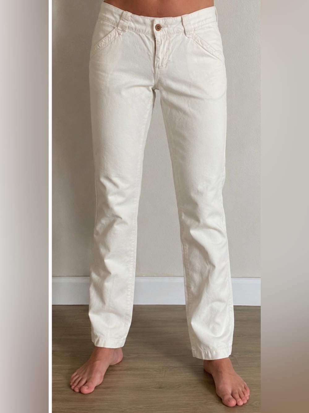 POLO JEANS COMPANY RALPH LAUREN , 27/34,  100% cotton white jeans